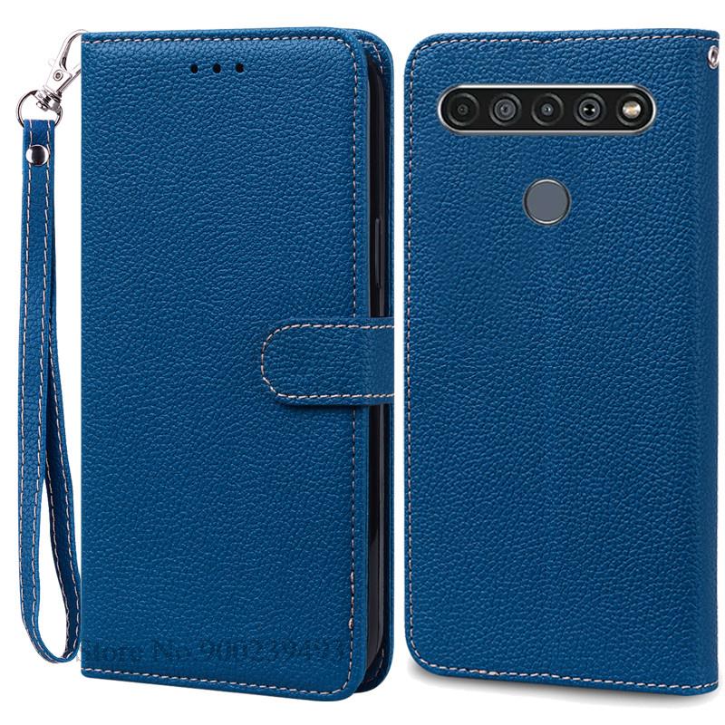 Für LG K61 Hülle Weiche Silikon Leder Brieftasche Flip Case Für LG K61 Hülle Coque Für Fundas LG K61 LGK61 K 61 Handyhüllen Schale for LG K61