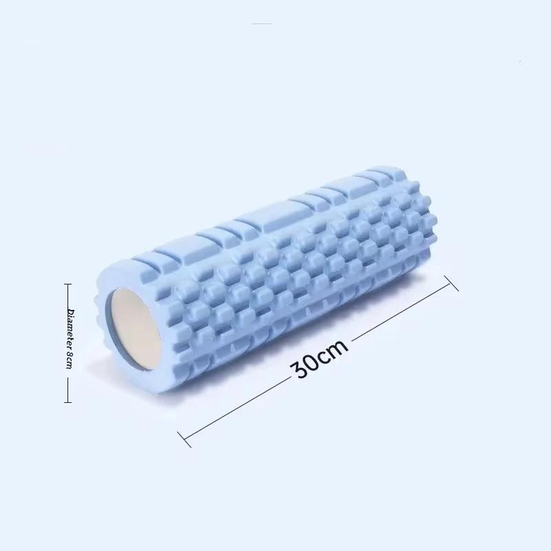 30cm Yoga Spalte Gym Fitness Pilates Foam Roller Übung Zurück Massage Roller Yoga Ziegel Hause Fitness Ausrüstung blau