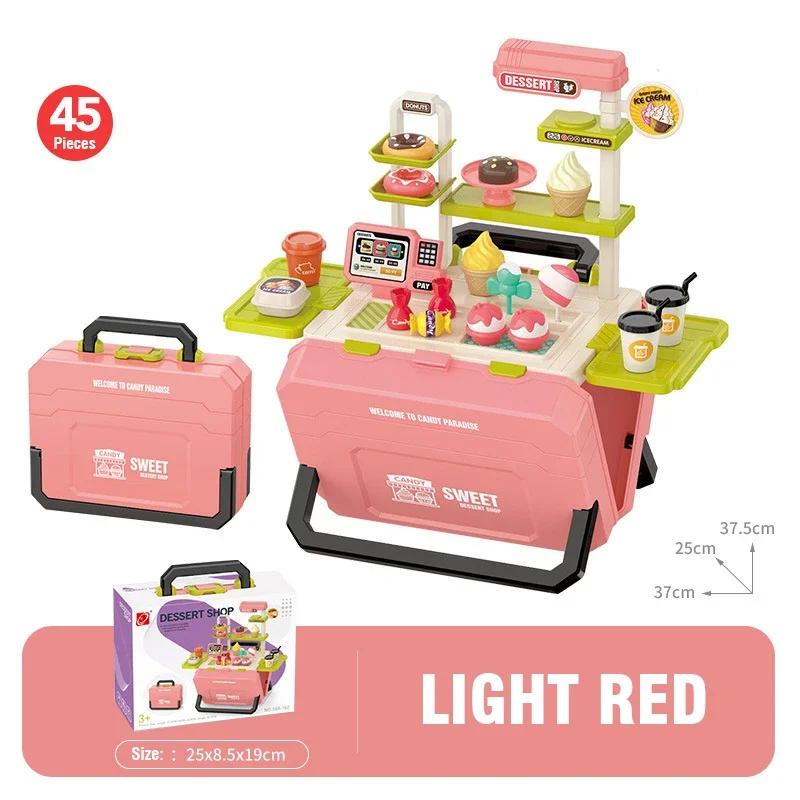 Küche Essen Rollenspiel Rollenspiel Kinder Spielzeug Eis Süßigkeit Süßes Dessert Zubehör Spielzeug für Kind Weihnachten Geburtstagsgeschenke