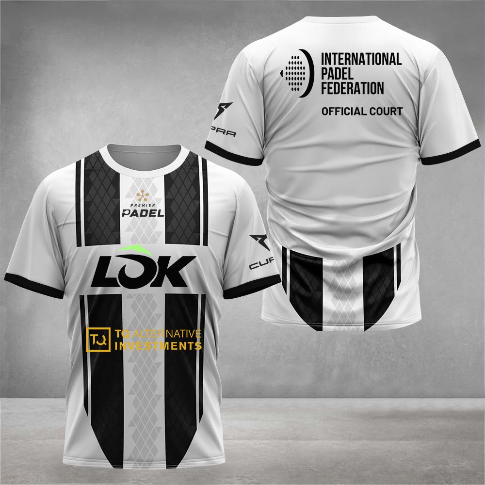 Schnelltrocknendes Padel-Tennis-T-Shirt für Herren Bequem Atmungsaktiv Rundhalsausschnitt Kurzarm Bekleidung Outdoor Badminton Lauf-T-Shirt S