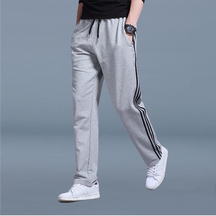 Jogginghose Herrenhose Große Größe Lockere Lässige Jogginghose für Studenten Gerade Hose Lange Hose L grau