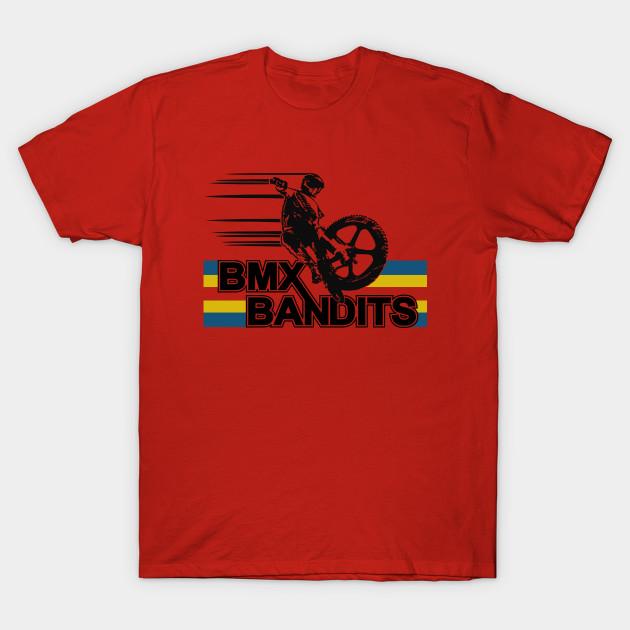 Herren Schwarzes Print-T-Shirt Mod.5 Bmx Bandits Bikers No-Cut Transferpapier Druck Baumwoll-T-Shirt 4XL rot