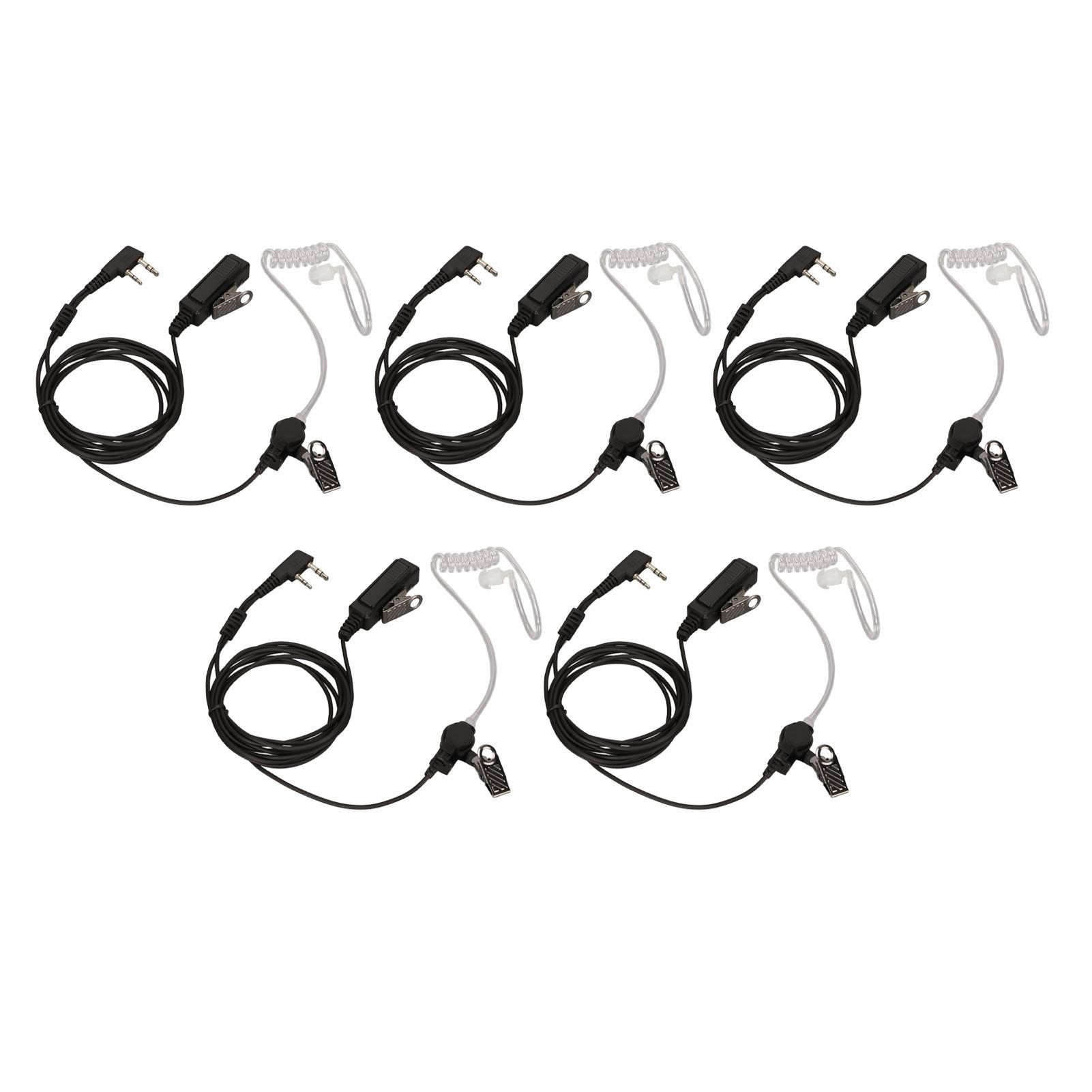 Walkie Talkie Headset K Stecker 2 Pin Geräuschunterdrückung Radio Headset mit Mikrofon für BF 888S BF