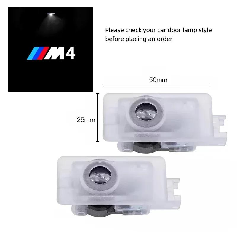 BMW GROUP 2/4 Stück Auto LED HD Willkommens-Türleuchten für BMW 1er F40 / 3er G20 G21 / 8er G29 Z4 / M4 M G02 M8 X7 G07 2Pieces For 2Doors&4500K&4.5W