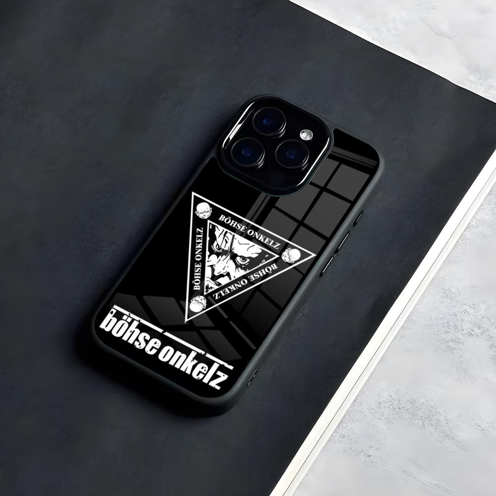 B-Bohse O-Onkelz Band Handyhülle Für IPhone 17 Pro Max 16 15 14 13 11 Pro Max Plus Glas Handyhülle iPhone 16 Pro Max