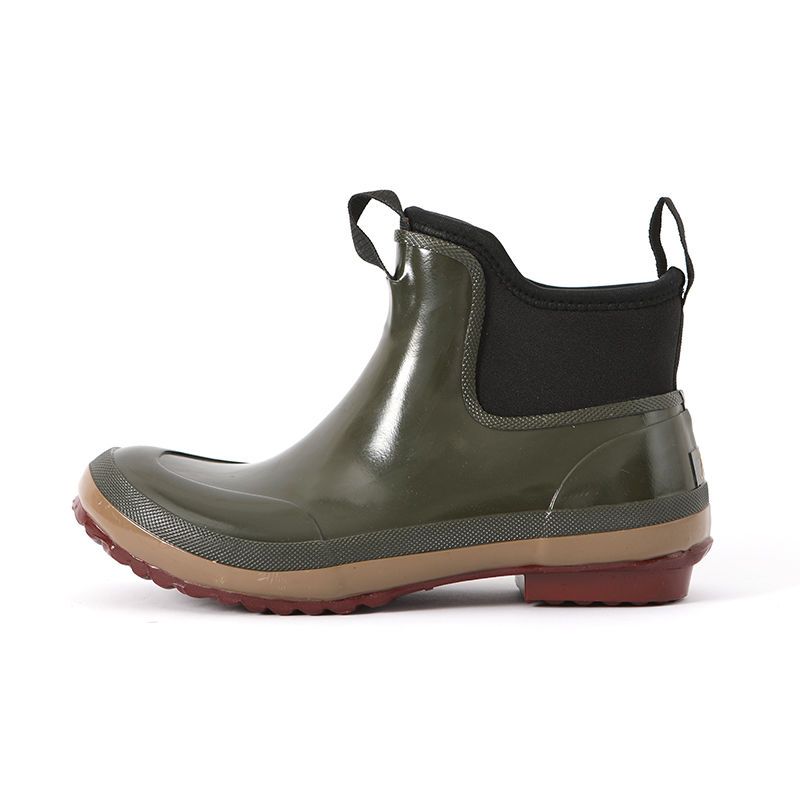 Regenstiefel für Outdoor-Freizeit für Damen und Herren, niedrig geschnitten, wasserdicht, rutschfest, abriebfestes Gummi, Damen-Regenschuhe, Wasserschuhe, Damen 43