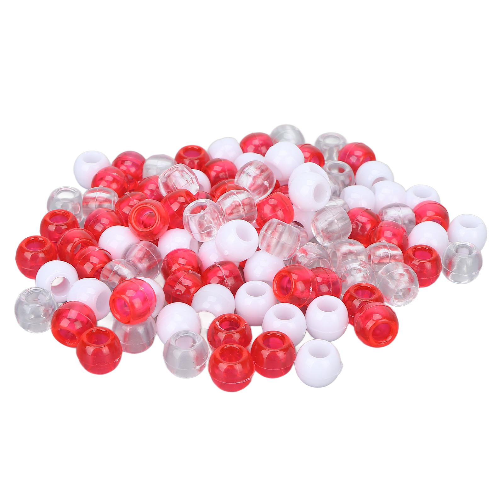 100 Stück Haar Dreadlocks Perlen Verschiedene Farben Haar Flechtperlen für Haar Bart Dekoration