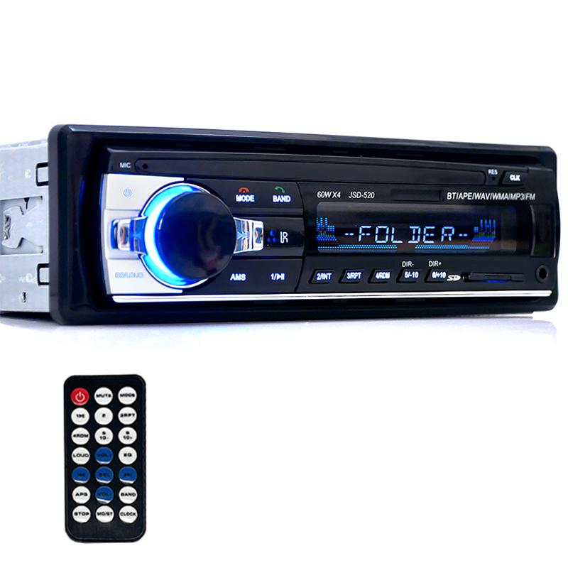 Hippcron Autoradio Stereo MP3-Player Digital Bluetooth 60Wx4 FM Audio Musik USB / SD mit AUX-Eingang im Armaturenbrett Car radio only