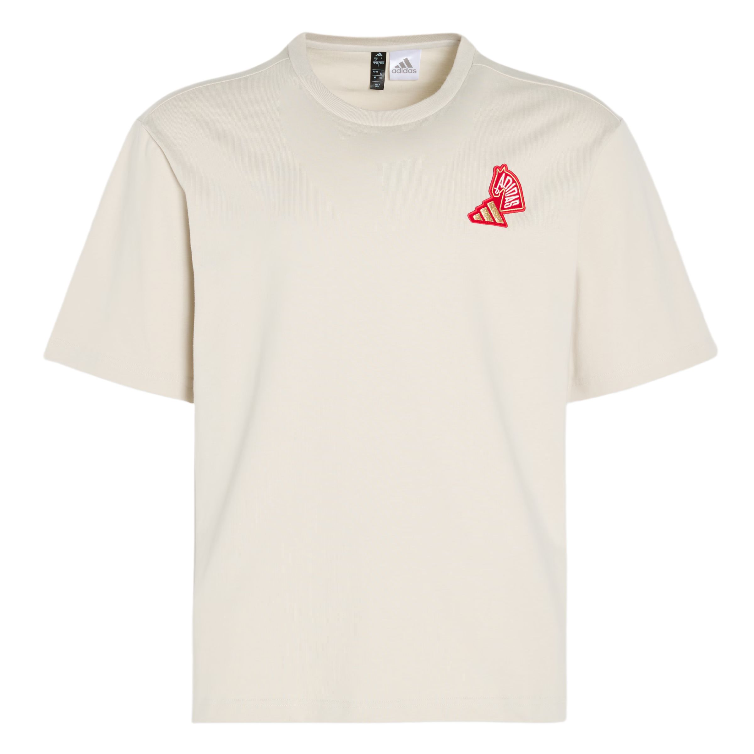 Adidas FW25 Kurzarm T-Shirt Jahr des Hasen Limited Edition CNY Neujahr Weich Sportlich Lässig Locker Unisex Oberteile KQ5100 2XL