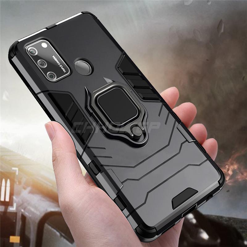 Luxus stoßfeste Rüstung Soft Case für Samsung Galaxy A21S A51 A71 A50 A70 A91 A81 A01 A11 A31 A41 A30 A20 A10 S M30S M31 Telefon Stoßstange Metall Ring Abdeckung Samsung Galaxy A70 schwarz