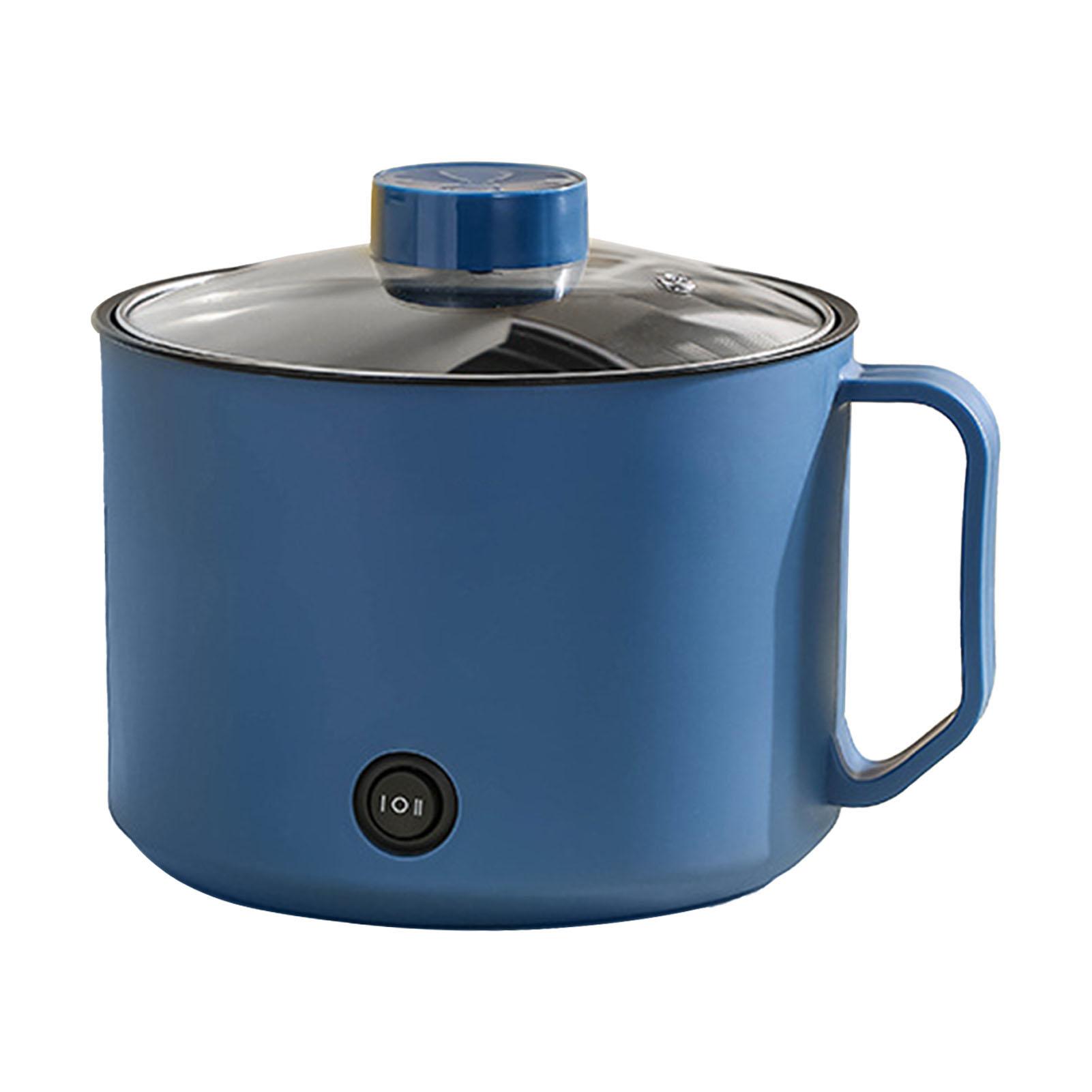 Multifunktionaler elektrischer Kochtopf, kleiner Mini-Elektroherd, Schnellnudelnkocher für Studenten königsblau