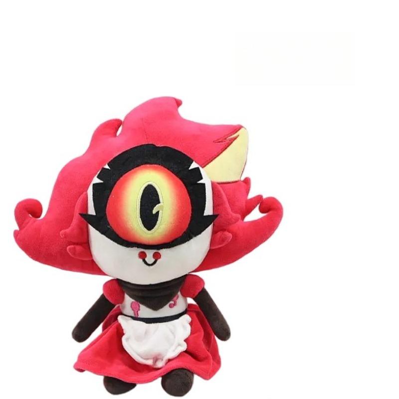 Lustige Hazbin Niffty Plüschtiere Spiel Hotel Niffty Clown Kuscheltier Fans Geburtstag Weihnachten Geschenke Puppen Party Dekoration Sammeln red