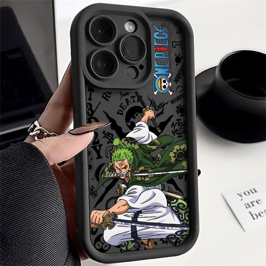 One Piece Cool Luffy Und Zoro Softshell Handyhülle für iPhone 16e 15 16 14 Plus XR 13 12 11 Pro Max 17 Air XS Max iPhone 15 Plus