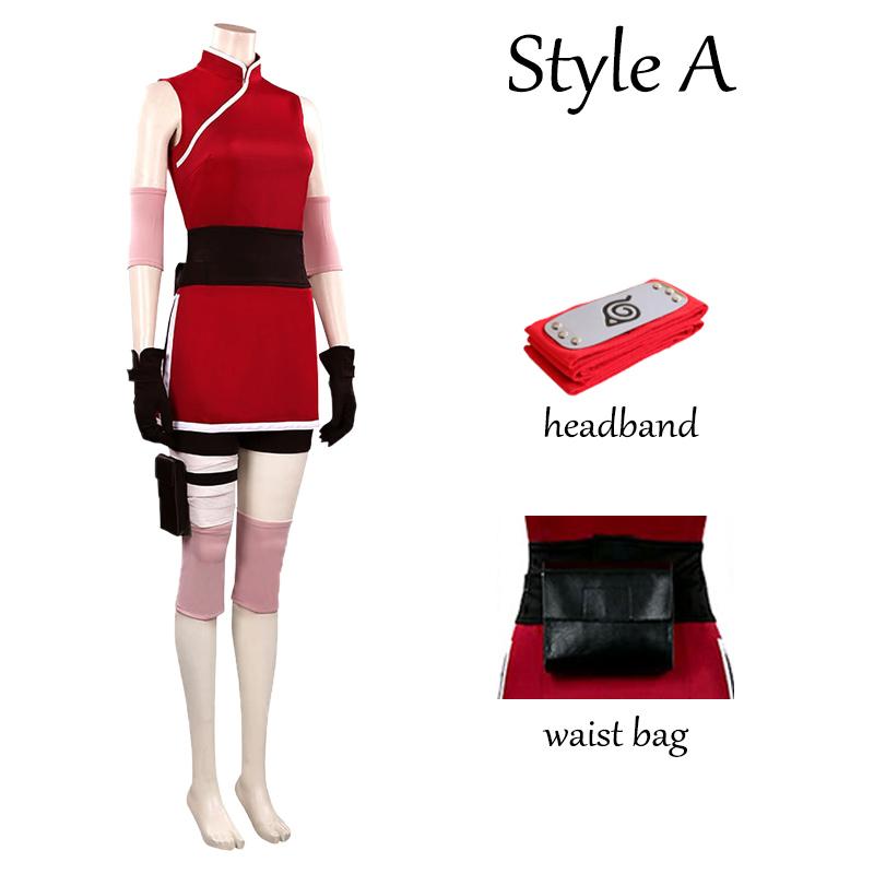 Anime Haruno Sakura Cosplay Kostüm Frauen Outfit Halloween Karneval Kostüme M