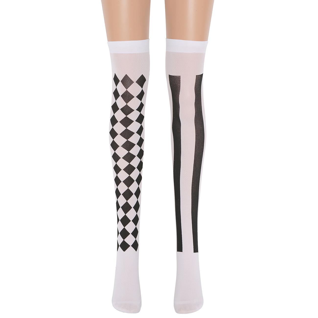 S-3XL Halloween Damen Clown COS Kostüm Cosplay Uniform Party Auftrittskostüm Verschiedenes Clown Kostüm Kostüm one size fits all white