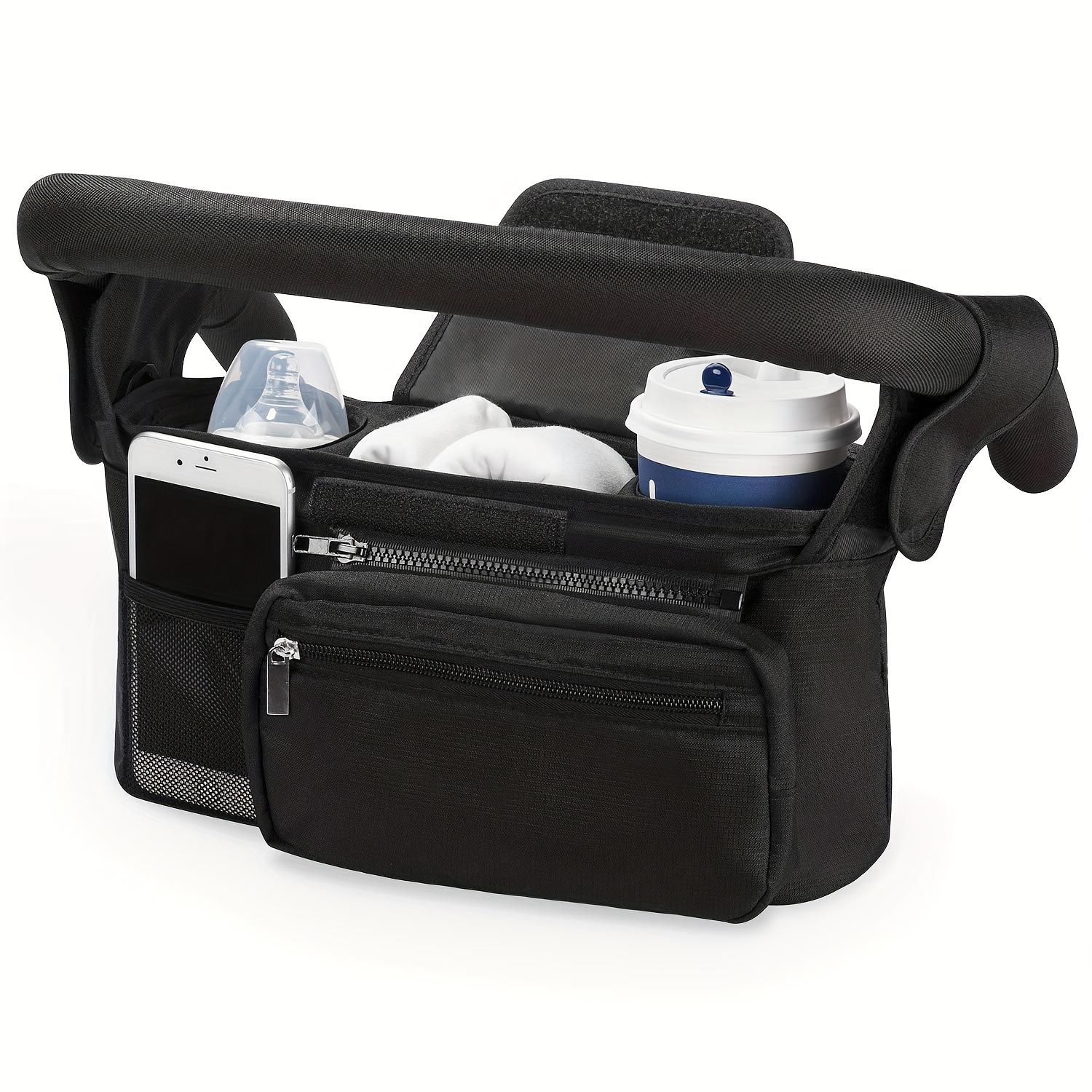 1 Stück tragbare Kinderwagen-Hängetasche • Outdoor-Kinderwagen-Hängetasche • Große Kapazität Flaschen- und Wickeltasche 1pc schwarz