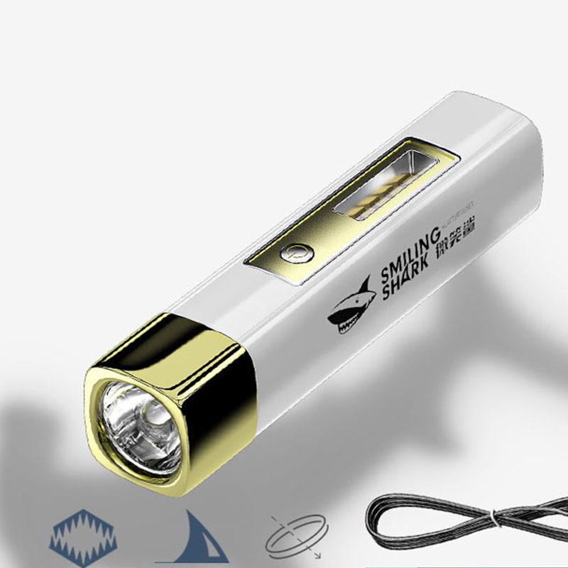 Power Bank-Taschenlampe, LED-Taschenlampen-Aufladung, helle Taschenlampe, starkes Licht, Schatz für Notladung mit großer Reichweite 867A gold