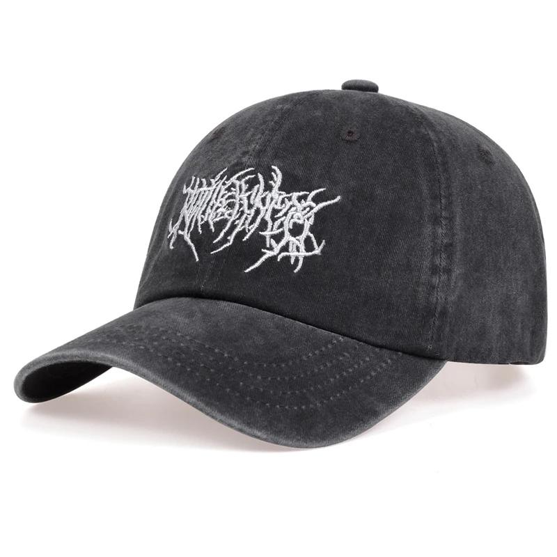 Mode Be Out of Order Stickerei Baseballmütze Paar Hut aus gewaschener Baumwolle Outdoor-Sport Atmungsaktive Mützen Sonnenschutzmütze Hip Hop Caps Golfmütze dunkelgrau