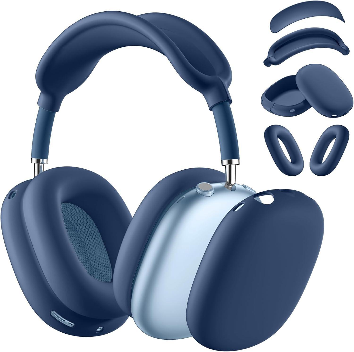 AirPods Max Silikon-Schutzhülle: Kopfmontiertes Bluetooth-Headset-Gehäuse four-piece set