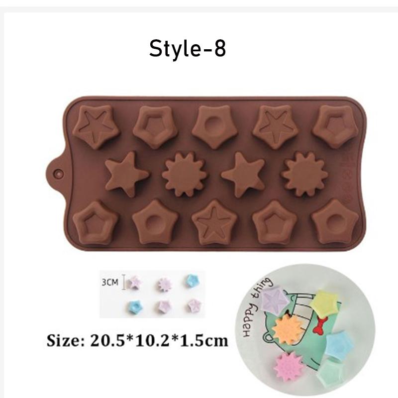 Gute Obst Kuchen Backen Werkzeug DIY Schokolade Jelly Pudding Gummibärchen Süßigkeiten Silikon Formen Form Eis Harz Form Tier 3D Star 1