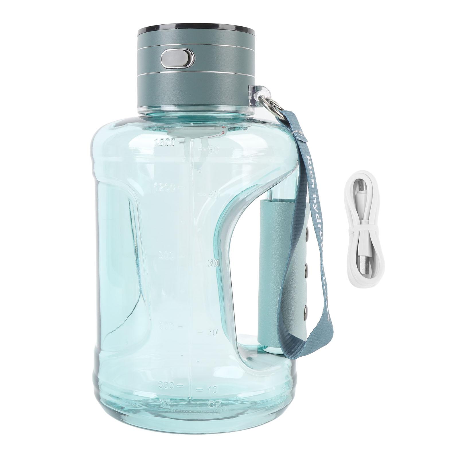 Wasserstoff-Wasserflasche, 1500 ml, tragbare Wasserstoff-Wassergeneratorflasche mit großer Kapazität und SPE-Technologie L grün