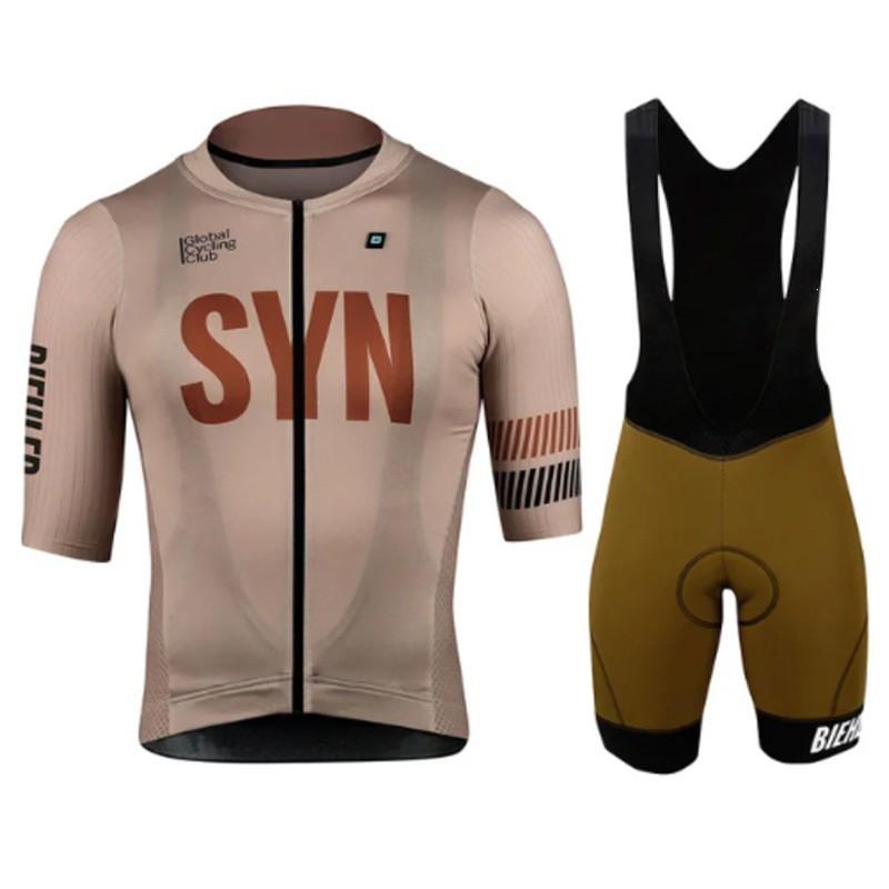 Herren Damen Radsporttrikot Set Kurzarm Trägerhose Schnelltrocknend Atmungsaktiv Mountain Road Bike Bekleidung XL