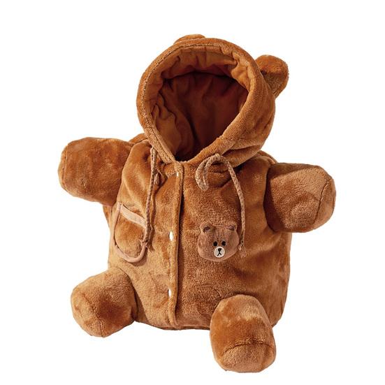 Katzen-Tragetasche Plüsch Welpen-Tragetasche mit verstellbarem Umhängegurt Niedliches Bären-Bienen-Design Reise-Haustier-Sling für Welpen Kleine Hunde Kätzchen S Bear brown