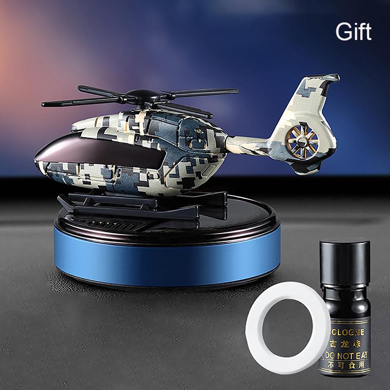 1Pc Auto Lufterfrischer Solar Hubschrauber Dekoration Mini Auto Parfüm Lufterfrischer Duft Auto Flugzeug Ornament Auto Zubehör 4
