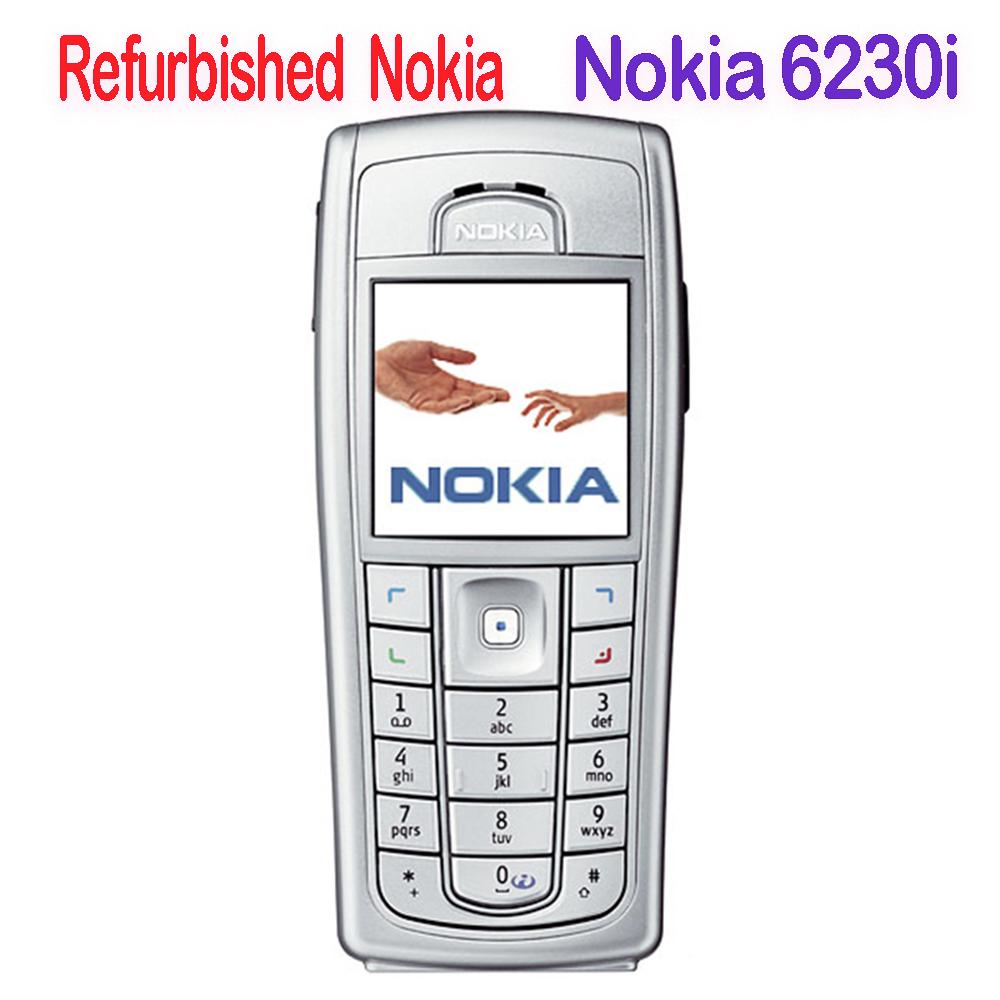 Generalüberholtes Nokia Original Nokia 6230i Mobiltelefon mit 1 SIM 1 Battery 1 Charger silber