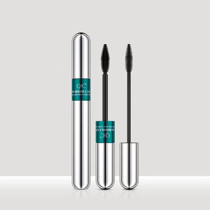 2 In 1 Falsche Wimpern 4D Seidenfaser Rimel Makeup Wasserdichte Verlängerungs-Mascara #1