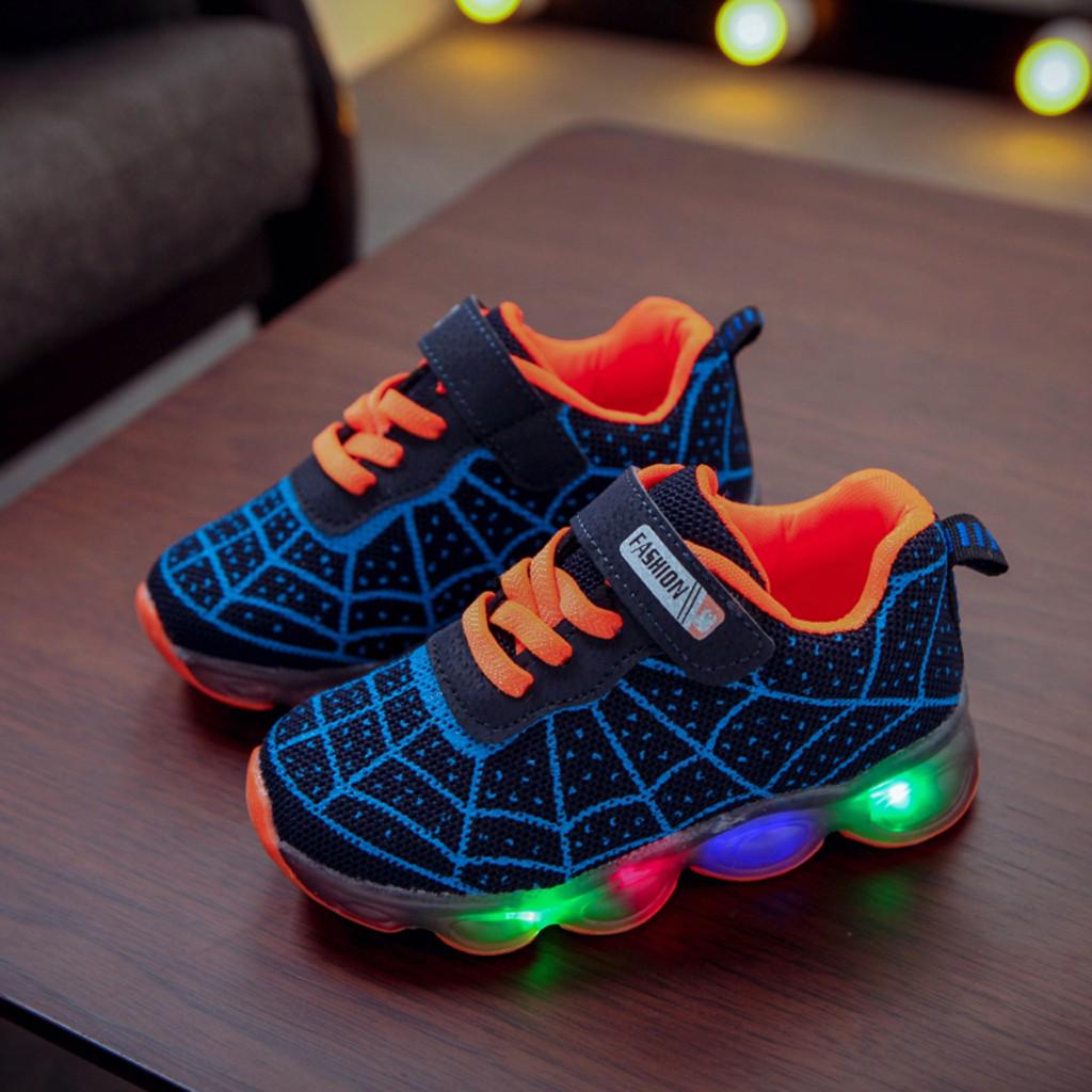 Jungen Sneaker Mädchen Kinder Led Schuhe Mit Lichter Sneaker 2020 Frühling Herbst Schuhe Kinder Kleinkind Baby Mädchen Schuhe 36 blau