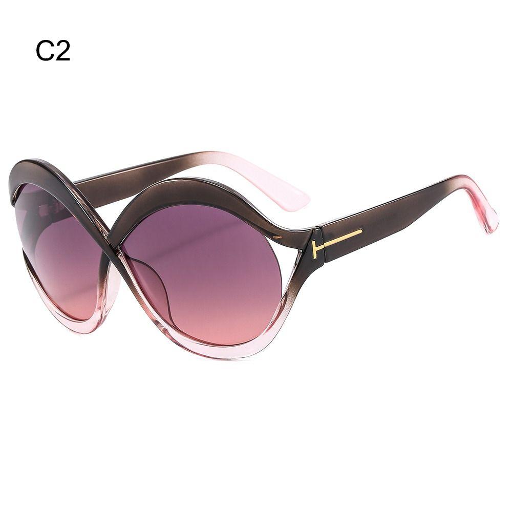 Damen Hohlrahmen Schwarz Farbverlauf Sonnenbrille Cat-Eye Sonnenbrille Shades Damen Sonnenbrille