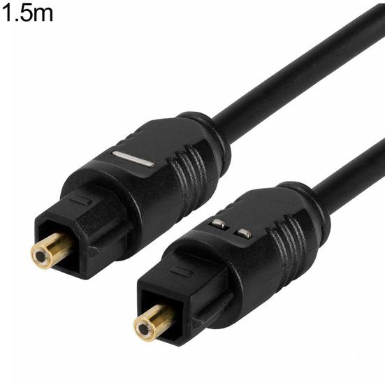 3C 7.1 Surround Sound Fiber Optical Digital Toslink Audiokabel Lautsprecher TV-Kabel 1.5M schwarz