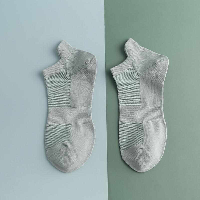 1/4 Pairs Baumwolle Mann Kurze Socken Mode Atmungsaktive Junge Ankle Socken Komfortable Einfarbig Casual Socken Männliche Straße Fashions One size himmelblaue