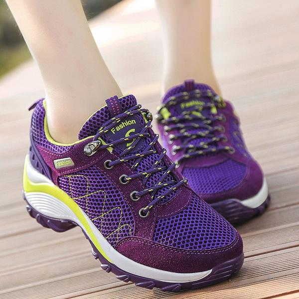 Atmungsaktive Arbeitsschuhe für Damen, Outdoor-Kletterschuhe 38 violett