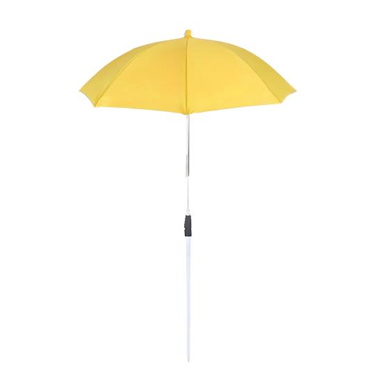 Pflanzenschirm für Pflanzen im Freien, höhenverstellbarer Pflanzen-Sonnenschutz, 50 cm Durchmesser, sonnenlichtblockierender Schirm für Gartenbeete, Topfpflanzen gelb