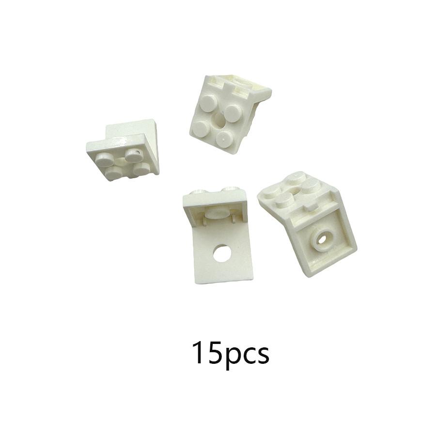 15 Stück Figuren Ständer Basisplatte 3956 Winkelstück 2x2 Umgekehrt Bausteine DIY Figuren Ständer Display Zusammenbau Stein Spielzeug gray