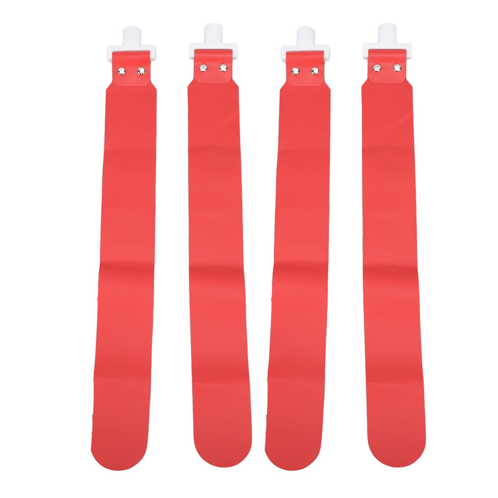 Verstellbares Flag-Football-Set, 5-teilig, PP, verstellbare Flag-Football-Gürtel für das Training von Jugendlichen und Erwachsenen rot