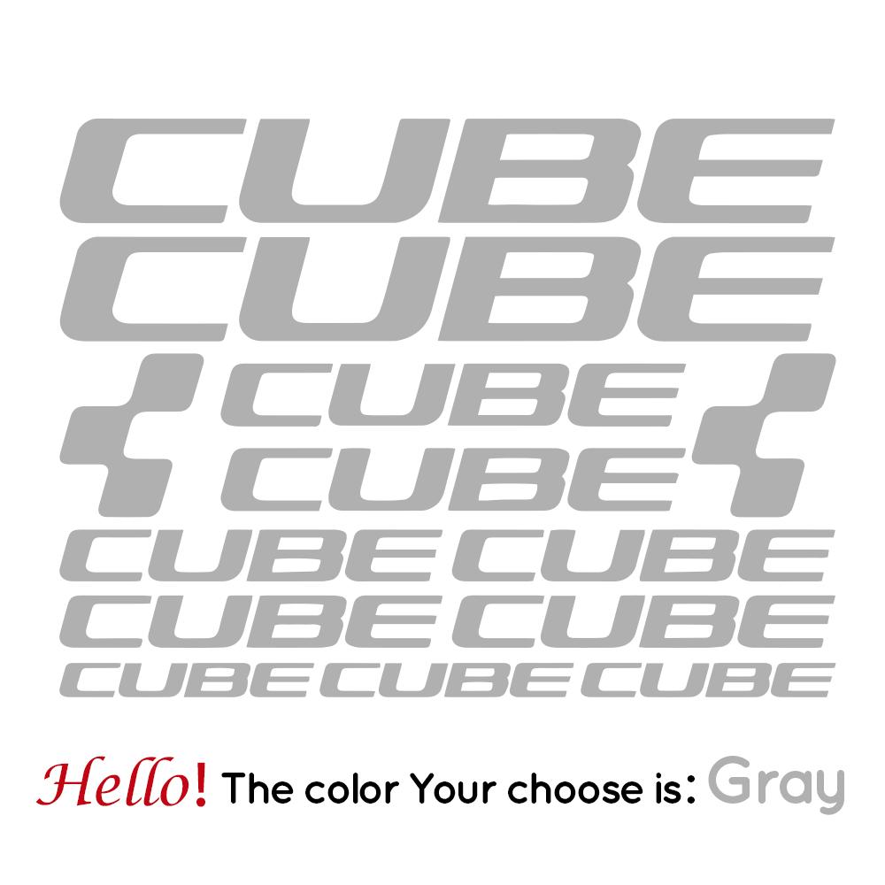 CUBE Fahrradrahmen Aufkleber Fahrrad Decal Zubehör Cube Rennrad Körper Vinyl Aufkleber 34cm X 26cm graue
