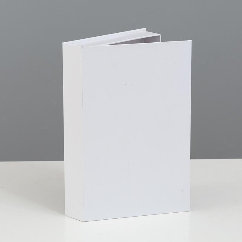 Luxus Gefälschte Bücher Dekoration Einfarbig Öffnende Simulation Buch Lagerung Box Kaffee Tisch Bücher Wohnkultur Schießen Requisiten 27x 17x 4cm weiß