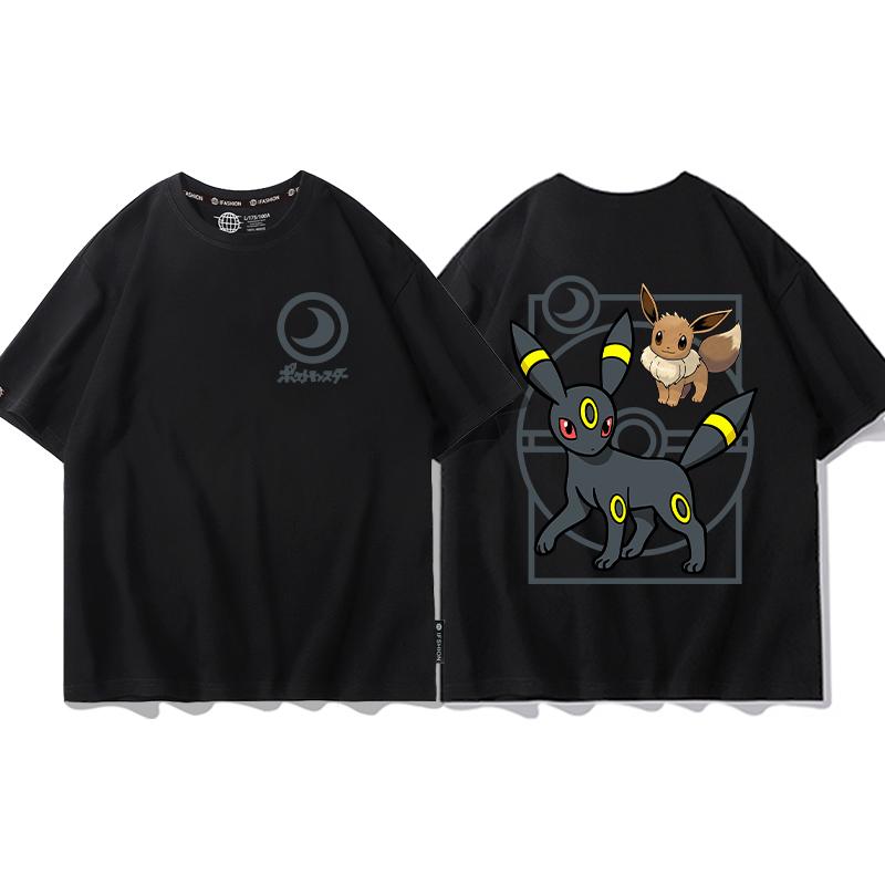 Pokémon Joint T-Shirt Kinder Sommer Herren und Damen Geng Gui Super Traum Kleidung Jungen Pokémon Kurzarm XL gray