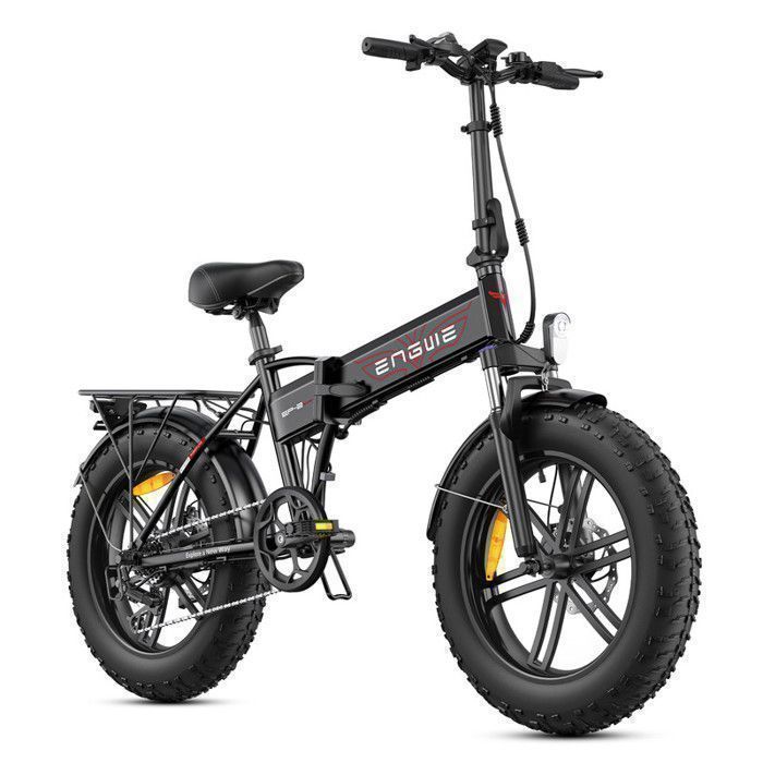 Faltbares Elektrofahrrad 20  - ENGWE - EP-2 BOOST - Abnehmbarer Akku 48V 13Ah - Reichweite 120 km - Shimano 7 Gänge schwarz