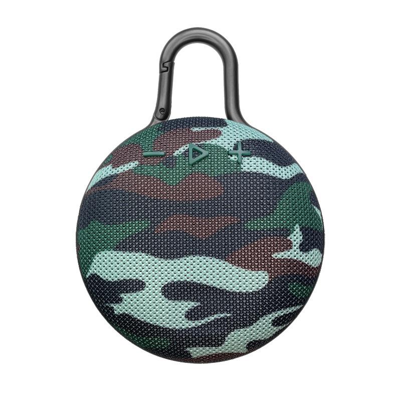 Clip3 Kleiner kompakter Bluetooth-Lautsprecher, tragbarer kabelloser Lautsprecher mit lautem Stereoklang 14x10x4.5cm camouflage