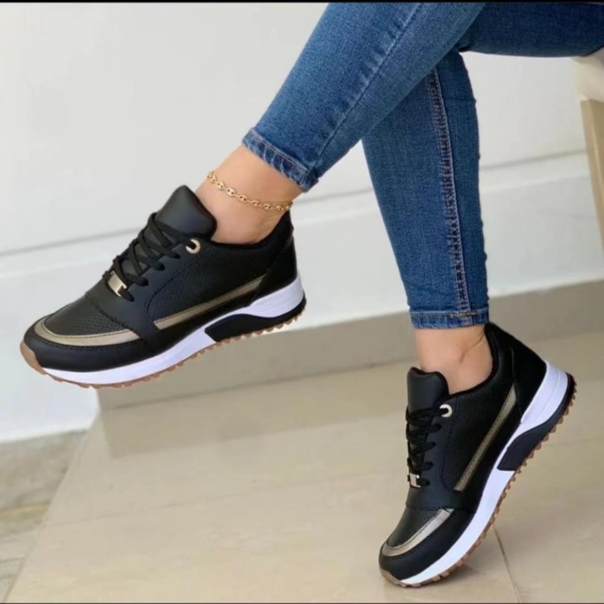 Damenschuhe, Schuhe mit dicker Sohle, Freizeitschuhe, Niedrig geschnittene Schuhe, Schnürschuhe, Sportschuhe, Einzelne Schuhe, Flache Schuhe, Farbblockierte einzelne Schuhe 37 gray
