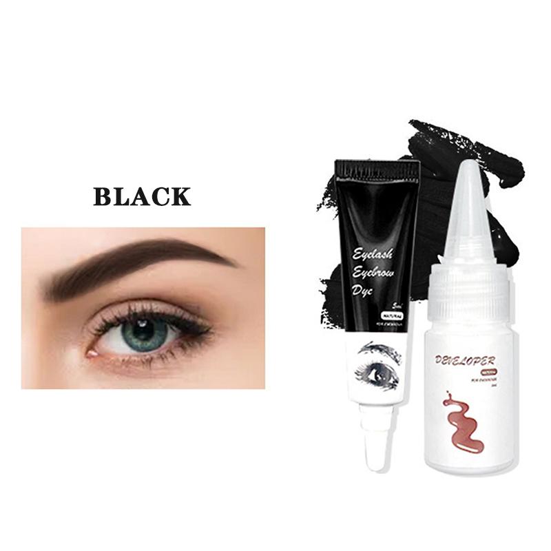 Wimpernfarbe, Augenbrauenfarbe, Tönung, 15 Minuten, schnelles Anheben der Augenbrauen, Wimpern, wasserfeste Augenbrauen schwarz