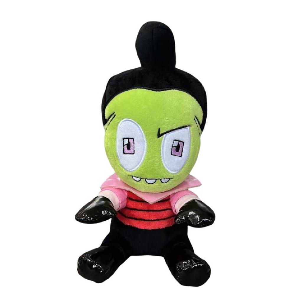 Alien Et 3D Augen Grüner Eindringling Zim Gir Hund Plüschfigur Spielzeug Weich Gefüllt Sammlerstück Spielzeug Weihnachtsgeschenk Spielzeug Für Kinder 28cm