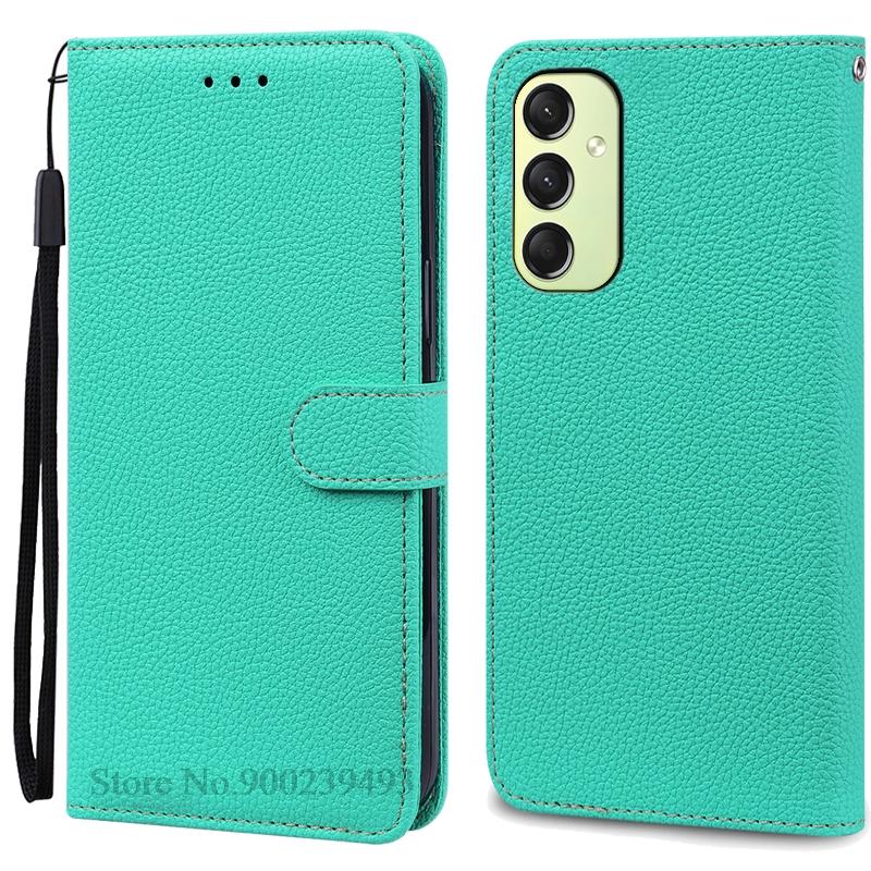 A16 Hülle für Samsung Galaxy A16 Hülle Brieftasche Flip Lederhülle für Samsung Galaxy A16 5G Hülle Silikon Buchhülle Coque Fundas Samsung A16 4G 5G himmelblaue