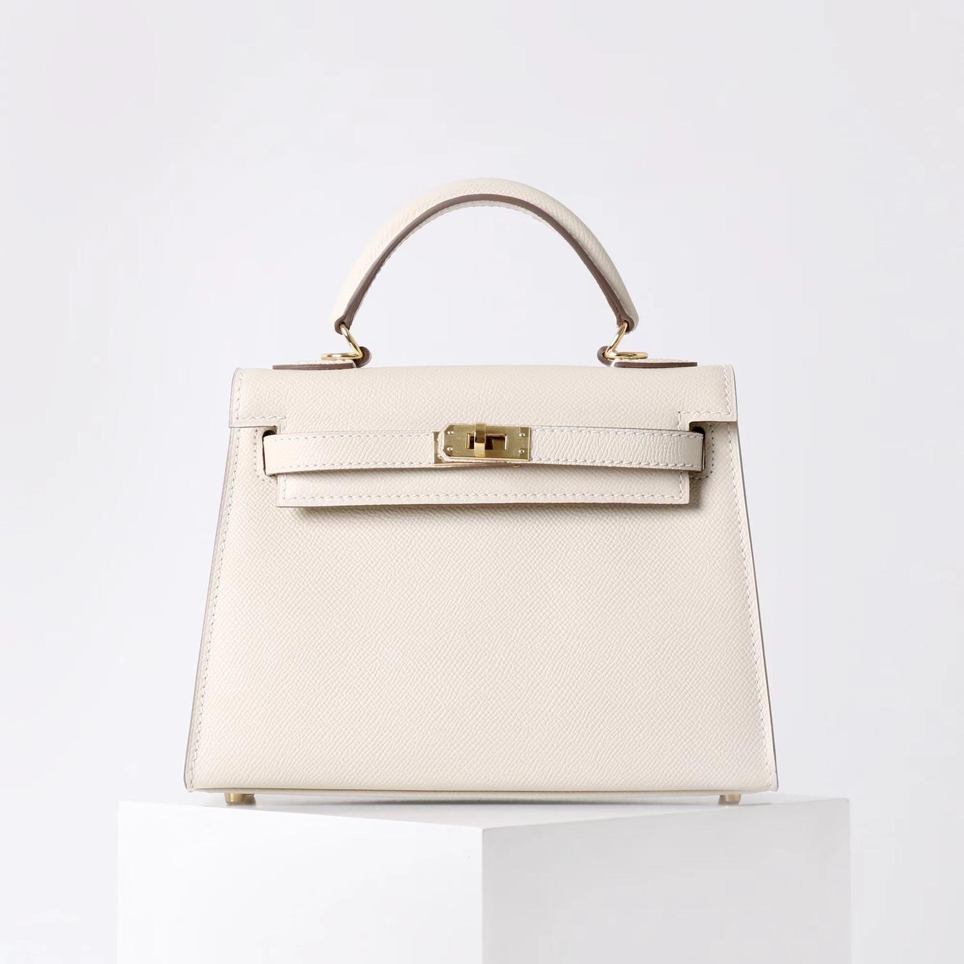 2026 Neue Vielseitige Trendige Hochwertige Textur Leder Tasche Handtasche Einzelne Schulter Crossbody Zweite Generation Tasche 25x10x18cm weiß