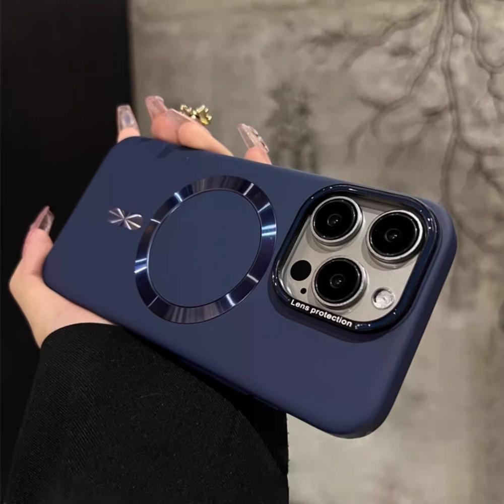 Luxus Hartes Laser Magnetisches Für Magsafe Hülle Für iPhone 16 15 14 Plus 13 12 Pro Max 11 Kabelloses Ladegerät Matt Ultra-Dünne PC Hülle For iPhone 13 ProMax