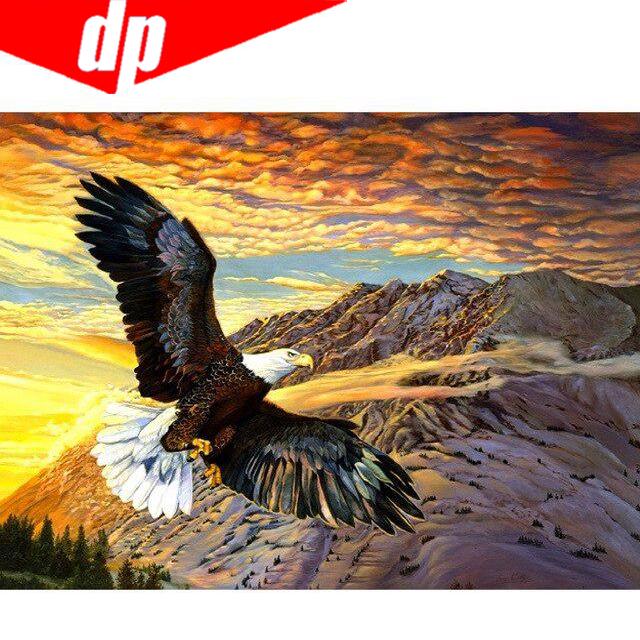 Adler Diamant Stickerei 5D DIY Diamant Malerei Kreuzstich Bild voller runder Diamant 20X30